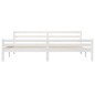 vidaXL Estructura de cama madera maciza blanco 200x200 cm