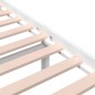 vidaXL Estructura de cama madera maciza blanco 200x200 cm