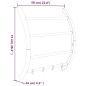 vidaXL Toallero con ganchos aluminio plateado 56x16x72 cm vidaXL Toallero con ganchos aluminio plateado 56x16x72 cm