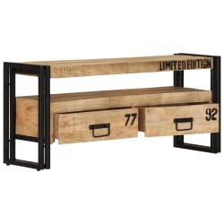 vidaXL Mueble de TV de madera maciza de mango 100x30x45 cm
