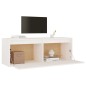 vidaXL Armario de pared de madera maciza de pino blanco 100x30x35 cm vidaXL Armario de pared de madera maciza de pino blanco 100x30x35 cm