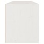 vidaXL Armario de pared de madera maciza de pino blanco 100x30x35 cm vidaXL Armario de pared de madera maciza de pino blanco 100x30x35 cm