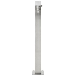 vidaXL Columna de agua de jardín acero inoxidable cuadrada 95 cm