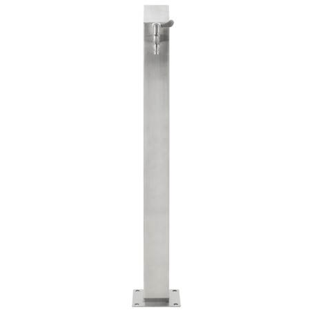 vidaXL Columna de agua de jardín acero inoxidable cuadrada 95 cm