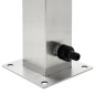 vidaXL Columna de agua de jardín acero inoxidable cuadrada 95 cm