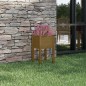 vidaXL Jardinera de madera maciza de pino marrón miel 40x40x70 cm vidaXL Jardinera de madera maciza de pino marrón miel 40x40x70 cm