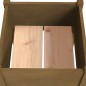 vidaXL Jardinera de madera maciza de pino marrón miel 40x40x70 cm vidaXL Jardinera de madera maciza de pino marrón miel 40x40x70 cm