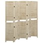 vidaXL Biombo de 5 paneles de madera maciza de paulownia 175x165 cm vidaXL Biombo de 5 paneles de madera maciza de paulownia 175x165 cm