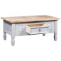 vidaXL Mesa de centro Corona Range pino mexicano gris 100x55x45 cm