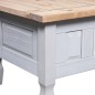 vidaXL Mesa de centro Corona Range pino mexicano gris 100x55x45 cm
