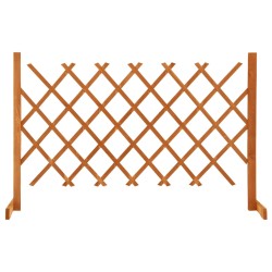 vidaXL Valla de jardín enrejado madera maciza abeto naranja 120x90 cm