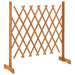 vidaXL Valla de jardín enrejado madera maciza abeto naranja 120x90 cm