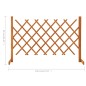 vidaXL Valla de jardín enrejado madera maciza abeto naranja 120x90 cm vidaXL Valla de jardín enrejado madera maciza abeto naranja 120x90 cm