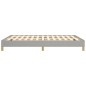 vidaXL Estructura de cama de tela gris claro 140x190 cm vidaXL Estructura de cama de tela gris claro 140x190 cm