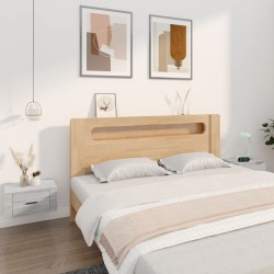 vidaXL Mesitas de noche de pared 2 uds gris Sonoma 50x36x25 cm