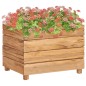 vidaXL Jardinera madera maciza de teca y acero 50x40x38 cm vidaXL Jardinera madera maciza de teca y acero 50x40x38 cm