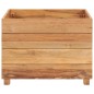 vidaXL Jardinera madera maciza de teca y acero 50x40x38 cm vidaXL Jardinera madera maciza de teca y acero 50x40x38 cm
