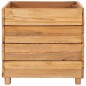 vidaXL Jardinera madera maciza de teca y acero 50x40x38 cm vidaXL Jardinera madera maciza de teca y acero 50x40x38 cm