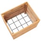 vidaXL Jardinera madera maciza de teca y acero 50x40x38 cm vidaXL Jardinera madera maciza de teca y acero 50x40x38 cm