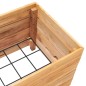 vidaXL Jardinera madera maciza de teca y acero 50x40x38 cm vidaXL Jardinera madera maciza de teca y acero 50x40x38 cm