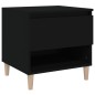vidaXL Mesita de noche madera contrachapada negro 50x46x50 cm vidaXL Mesita de noche madera contrachapada negro 50x46x50 cm