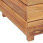 vidaXL Jardinera madera maciza de teca y acero 50x40x38 cm vidaXL Jardinera madera maciza de teca y acero 50x40x38 cm