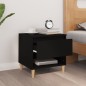vidaXL Mesita de noche madera contrachapada negro 50x46x50 cm vidaXL Mesita de noche madera contrachapada negro 50x46x50 cm