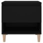 vidaXL Mesita de noche madera contrachapada negro 50x46x50 cm vidaXL Mesita de noche madera contrachapada negro 50x46x50 cm