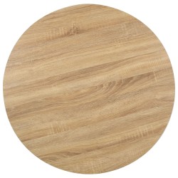 vidaXL Mesa de bistró MDF marrón claro 80 cm 