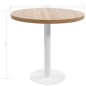 vidaXL Mesa de bistró MDF marrón claro 80 cm vidaXL Mesa de bistró MDF marrón claro 80 cm