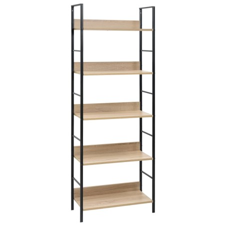 vidaXL Estantería de 5 niveles madera ingeniería roble 60x27,6x158,5cm