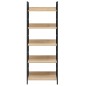 vidaXL Estantería de 5 niveles madera ingeniería roble 60x27,6x158,5cm vidaXL Estantería de 5 niveles madera ingeniería roble 60x27,6x158,5cm