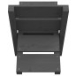 vidaXL Soporte de leña gris madera maciza de pino 47x39,5x48 cm
