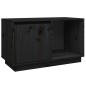 vidaXL Mueble de TV de madera maciza de pino negro 74x35x44 cm vidaXL Mueble de TV de madera maciza de pino negro 74x35x44 cm