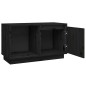 vidaXL Mueble de TV de madera maciza de pino negro 74x35x44 cm vidaXL Mueble de TV de madera maciza de pino negro 74x35x44 cm
