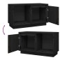 vidaXL Mueble de TV de madera maciza de pino negro 74x35x44 cm vidaXL Mueble de TV de madera maciza de pino negro 74x35x44 cm