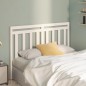 vidaXL Cabecero de cama madera maciza de pino blanco 146x4x100 cm vidaXL Cabecero de cama madera maciza de pino blanco 146x4x100 cm