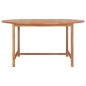 vidaXL Mesa de jardín de madera de teca maciza 150x76 cm vidaXL Mesa de jardín de madera de teca maciza 150x76 cm