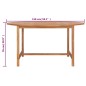 vidaXL Mesa de jardín de madera de teca maciza 150x76 cm vidaXL Mesa de jardín de madera de teca maciza 150x76 cm