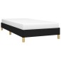 vidaXL Estructura de cama de tela negro 90x190 cm vidaXL Estructura de cama de tela negro 90x190 cm