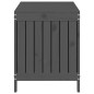 vidaXL Caja de almacenaje jardín madera de pino gris 115x49x60 cm vidaXL Caja de almacenaje jardín madera de pino gris 115x49x60 cm