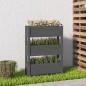 vidaXL Jardinera de madera maciza de pino gris 77x25x104,5 cm vidaXL Jardinera de madera maciza de pino gris 77x25x104,5 cm