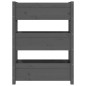 vidaXL Jardinera de madera maciza de pino gris 77x25x104,5 cm vidaXL Jardinera de madera maciza de pino gris 77x25x104,5 cm