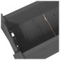 vidaXL Jardinera de madera maciza de pino gris 77x25x104,5 cm vidaXL Jardinera de madera maciza de pino gris 77x25x104,5 cm