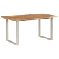 vidaXL Mesa de comedor de madera maciza de acacia 154x80x76 cm vidaXL Mesa de comedor de madera maciza de acacia 154x80x76 cm