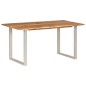 vidaXL Mesa de comedor de madera maciza de acacia 154x80x76 cm vidaXL Mesa de comedor de madera maciza de acacia 154x80x76 cm