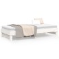 vidaXL Sofá cama extraíble madera maciza de pino blanco 2x(90x200) cm vidaXL Sofá cama extraíble madera maciza de pino blanco 2x(90x200) cm