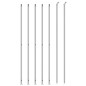 vidaXL Cerca de alambre con brida plateada 1,4x10 m