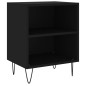 vidaXL Mesitas de noche 2 uds madera de ingeniería negro 40x30x50 cm vidaXL Mesitas de noche 2 uds madera de ingeniería negro 40x30x50 cm