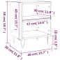 vidaXL Mesitas de noche 2 uds madera de ingeniería negro 40x30x50 cm vidaXL Mesitas de noche 2 uds madera de ingeniería negro 40x30x50 cm